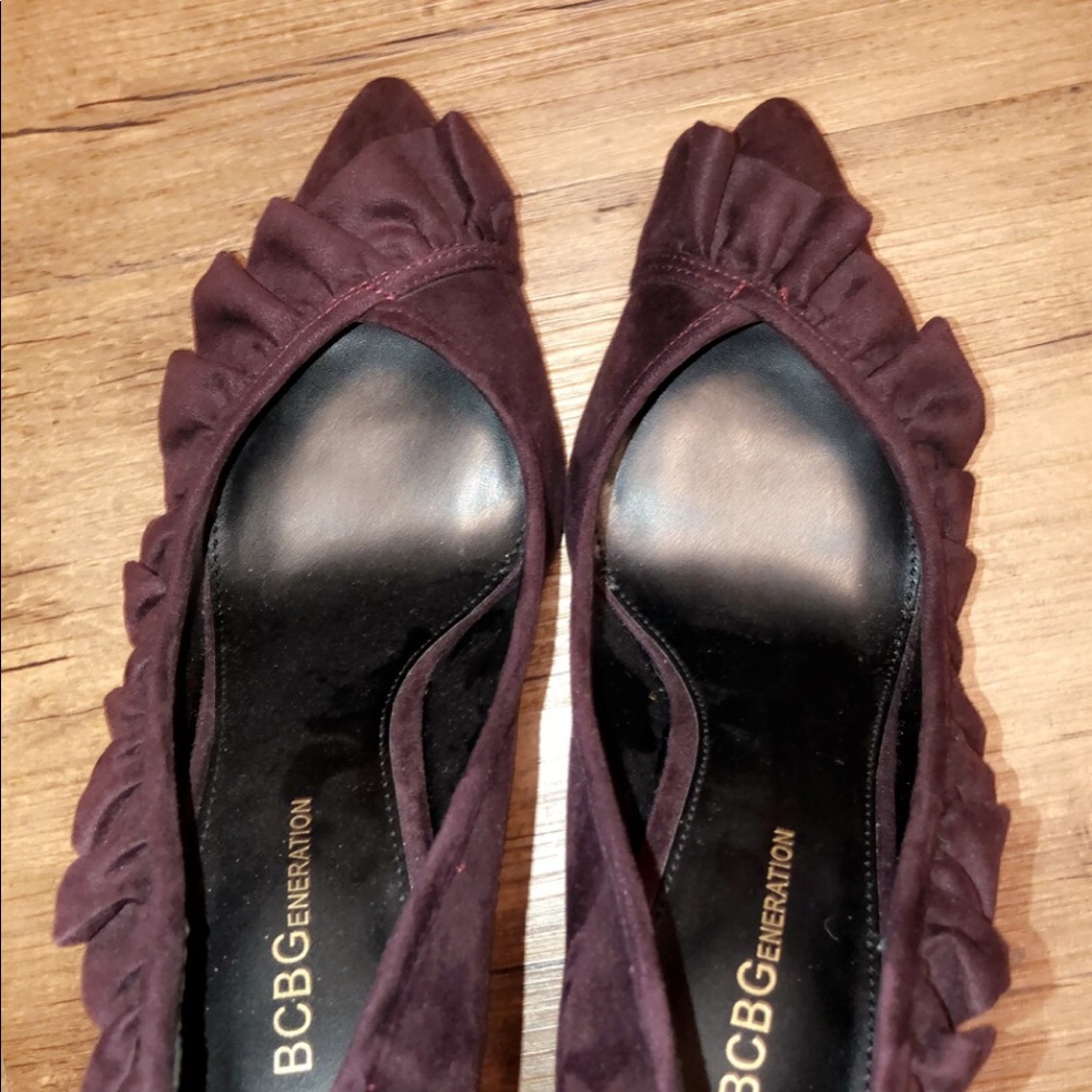 BCBGeneration suede pointy toe stilettos